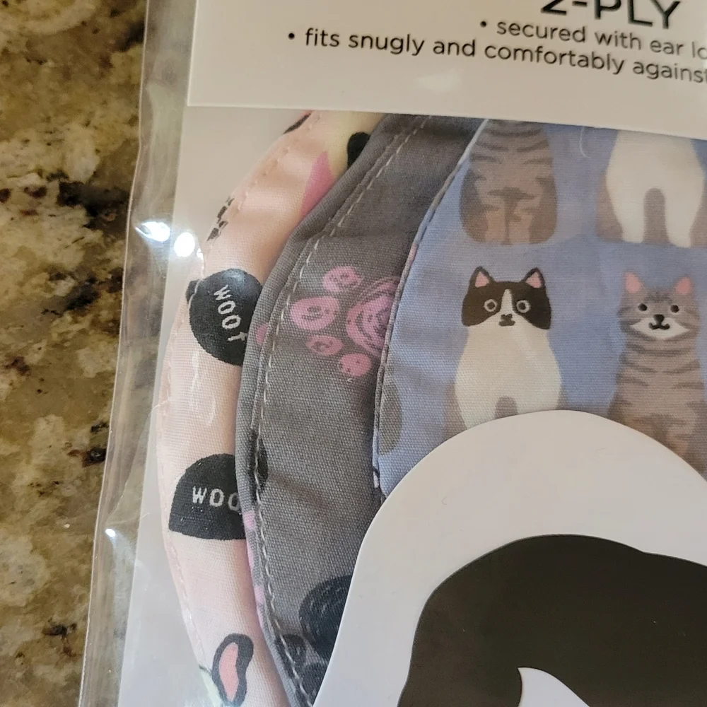 NEW WELLNESS 3PK FACE MASK FOR KIDS AGES 5-8